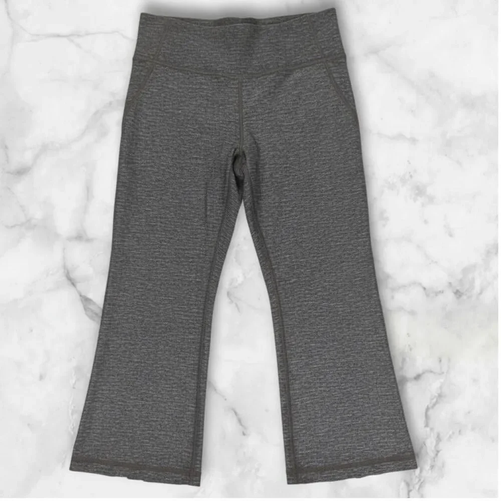 Lululemon Size 6 Gray Split Leggings